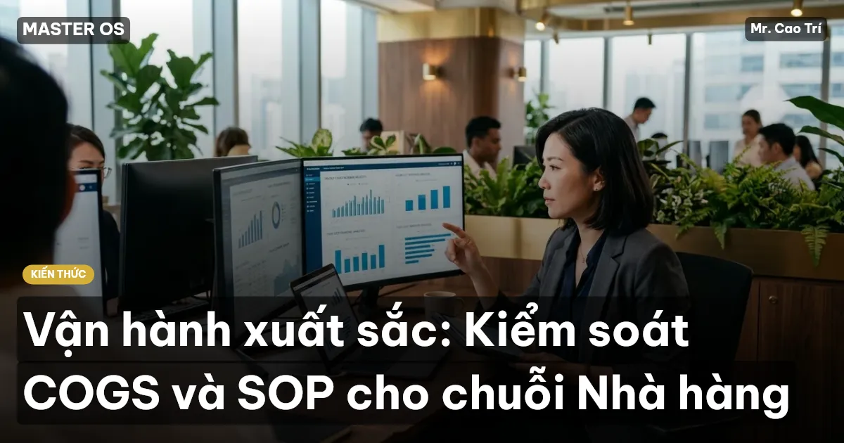Vận hành xuất sắc: Kiểm soát COGS và SOP cho chuỗi Nhà hàng