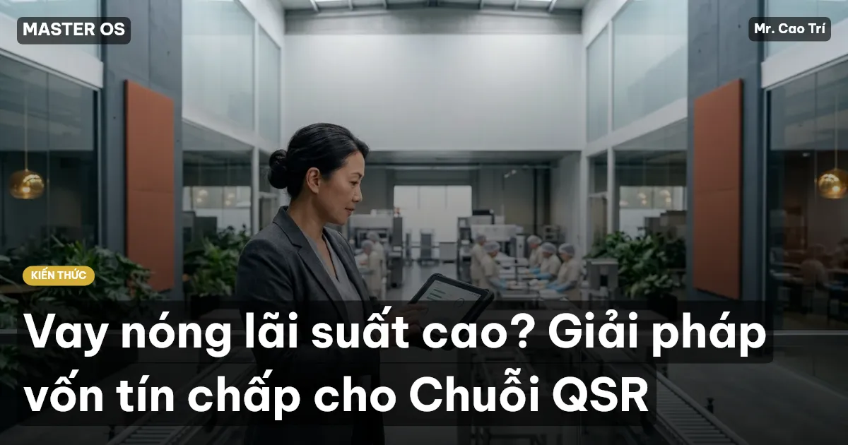 Vay nóng lãi suất cao? Giải pháp vốn tín chấp cho Chuỗi QSR