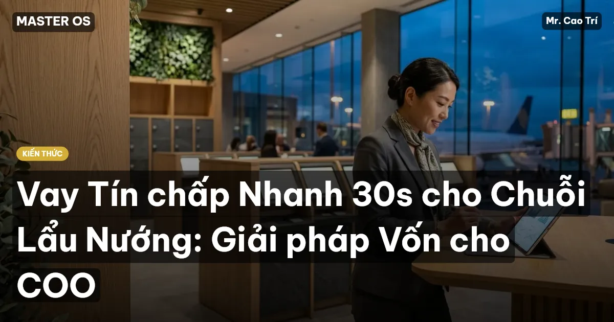 Vay Tín chấp Nhanh 30s cho Chuỗi Lẩu Nướng: Giải pháp Vốn cho COO