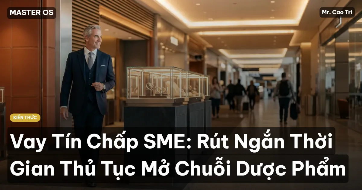 Vay Tín Chấp SME: Rút Ngắn Thời Gian Thủ Tục Mở Chuỗi Dược Phẩm