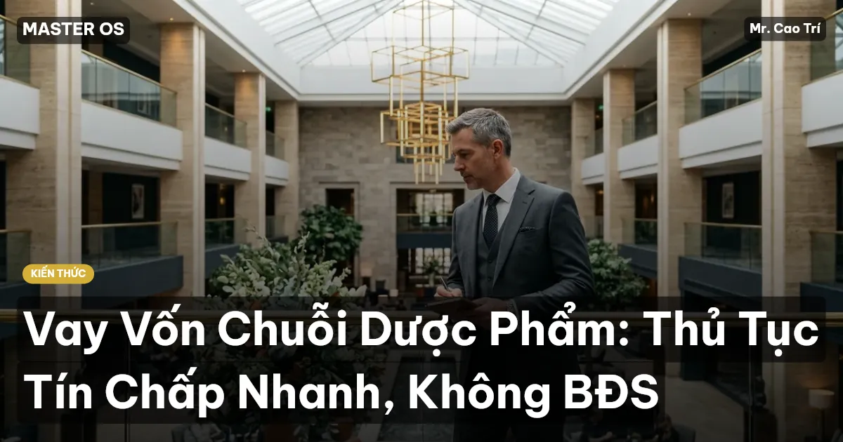 Vay Vốn Chuỗi Dược Phẩm: Thủ Tục Tín Chấp Nhanh, Không BĐS