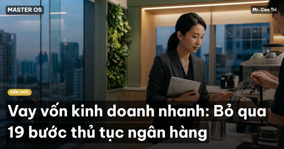 Vay vốn kinh doanh nhanh: Bỏ qua 19 bước thủ tục ngân hàng