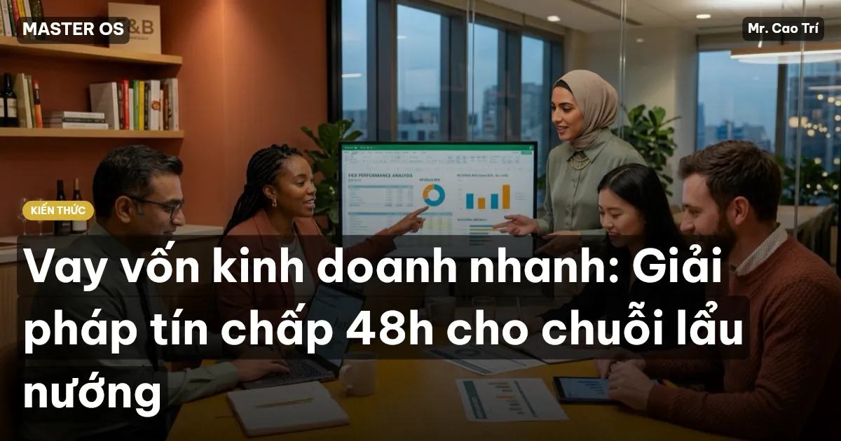 Vay vốn kinh doanh nhanh: Giải pháp tín chấp 48h cho chuỗi lẩu nướng