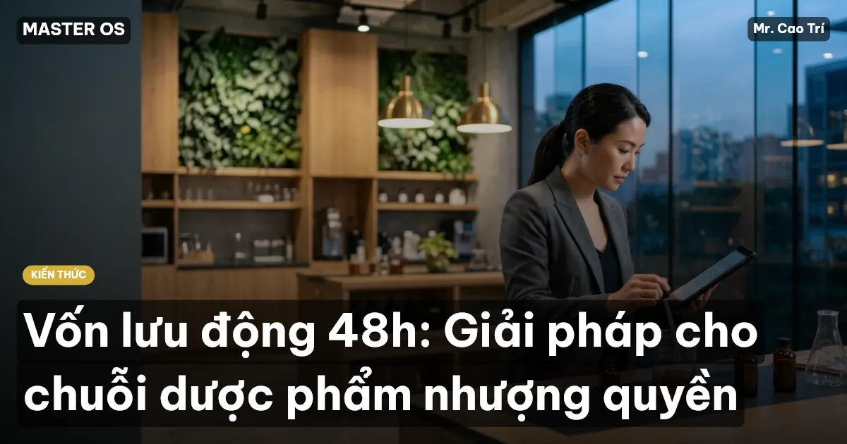 Vốn lưu động 48h: Giải pháp cho chuỗi dược phẩm nhượng quyền