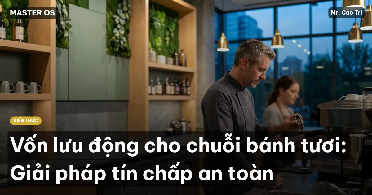 Vốn lưu động cho chuỗi bánh tươi: Giải pháp tín chấp an toàn