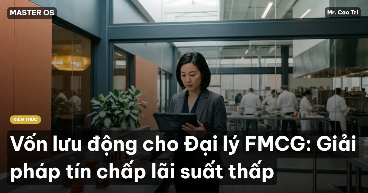 Vốn lưu động cho Đại lý FMCG: Giải pháp tín chấp lãi suất thấp