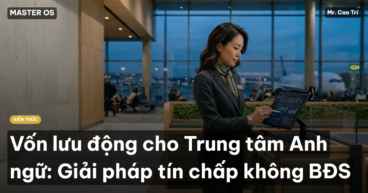 Vốn lưu động cho Trung tâm Anh ngữ: Giải pháp tín chấp không BĐS