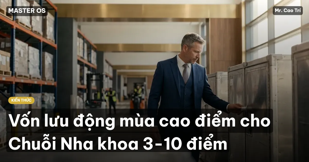 Vốn lưu động mùa cao điểm cho Chuỗi Nha khoa 3-10 điểm