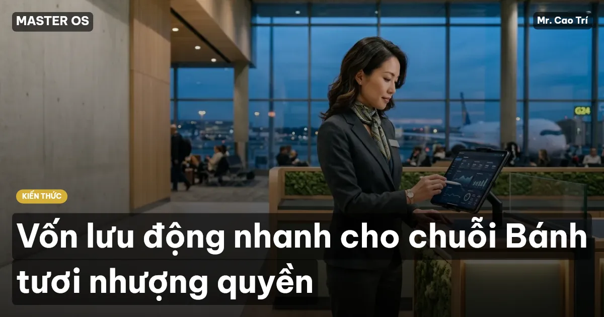 Vốn lưu động nhanh cho chuỗi Bánh tươi nhượng quyền