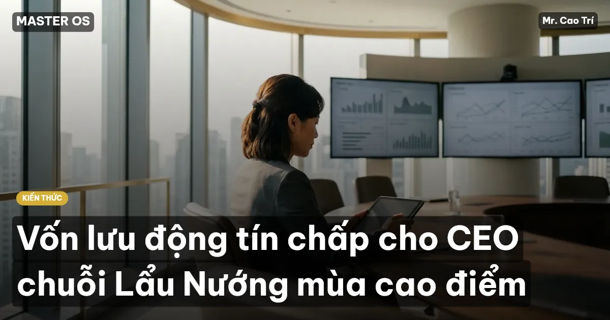 Vốn lưu động tín chấp cho CEO chuỗi Lẩu Nướng mùa cao điểm