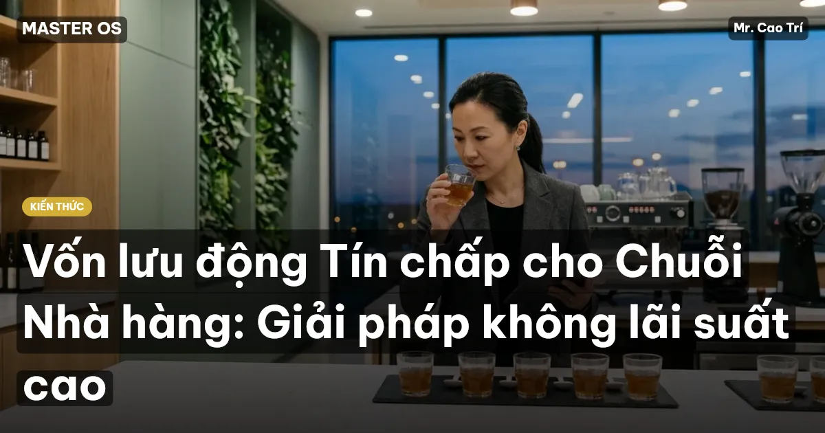 Vốn lưu động Tín chấp cho Chuỗi Nhà hàng: Giải pháp không lãi suất cao