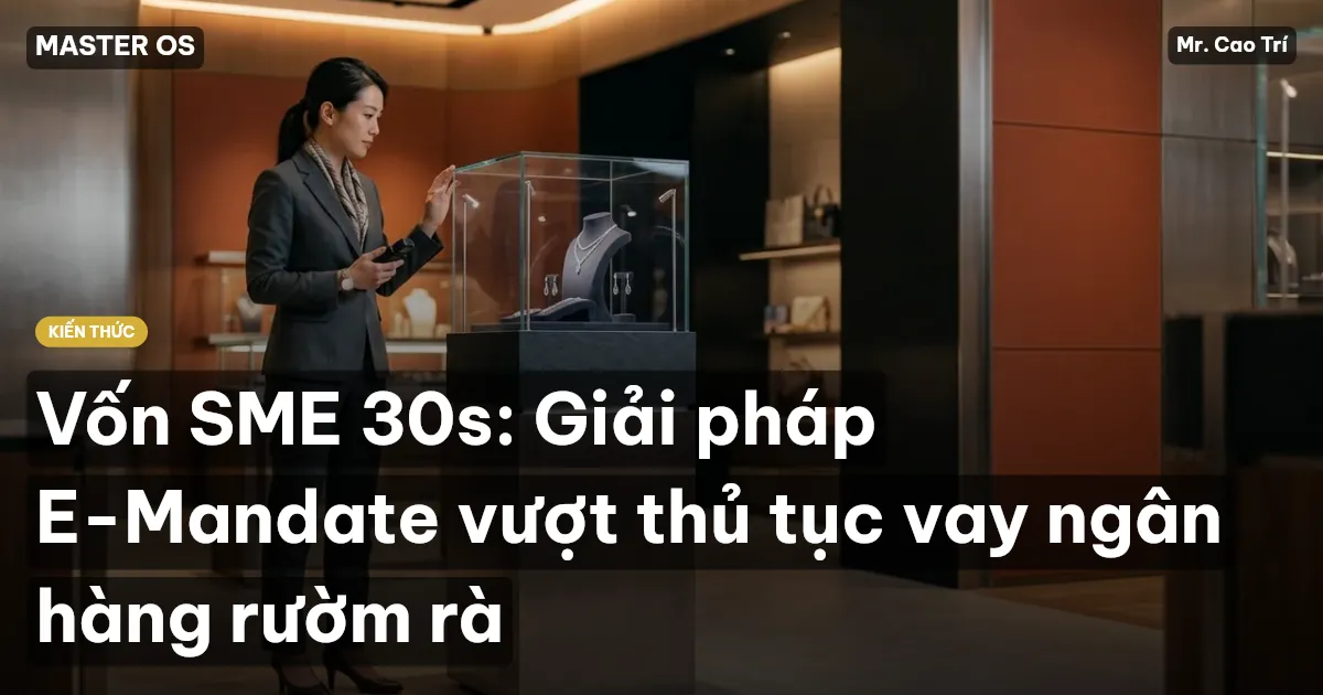 Vốn SME 30s: Giải pháp E-Mandate vượt thủ tục vay ngân hàng rườm rà