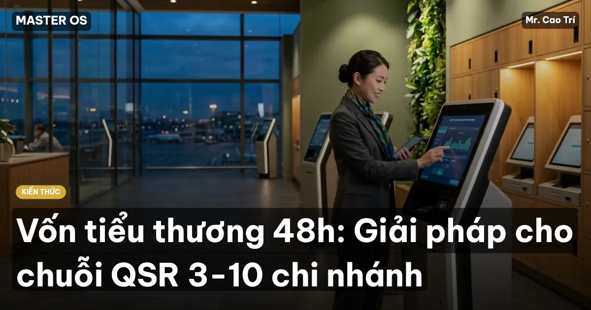 Vốn tiểu thương 48h: Giải pháp cho chuỗi QSR 3-10 chi nhánh