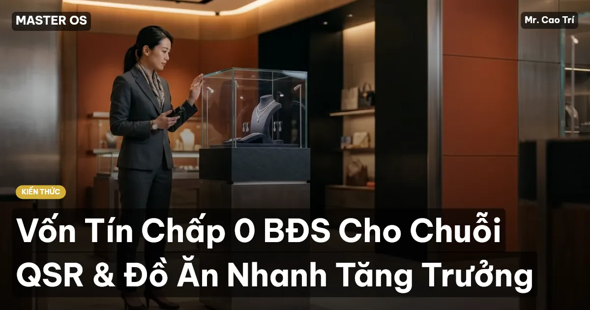 Vốn Tín Chấp 0 BĐS Cho Chuỗi QSR & Đồ Ăn Nhanh Tăng Trưởng