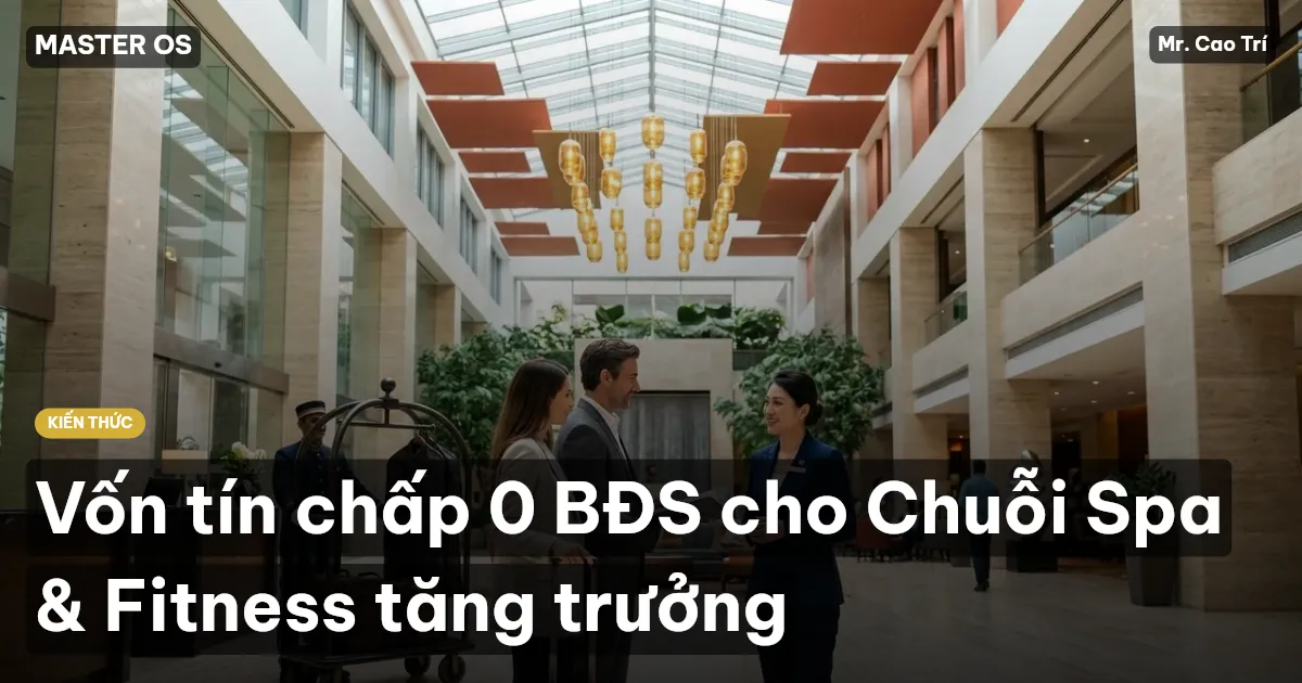Vốn tín chấp 0 BĐS cho Chuỗi Spa & Fitness tăng trưởng