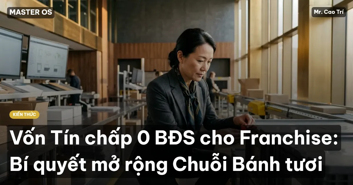 Vốn Tín chấp 0 BĐS cho Franchise: Bí quyết mở rộng Chuỗi Bánh tươi