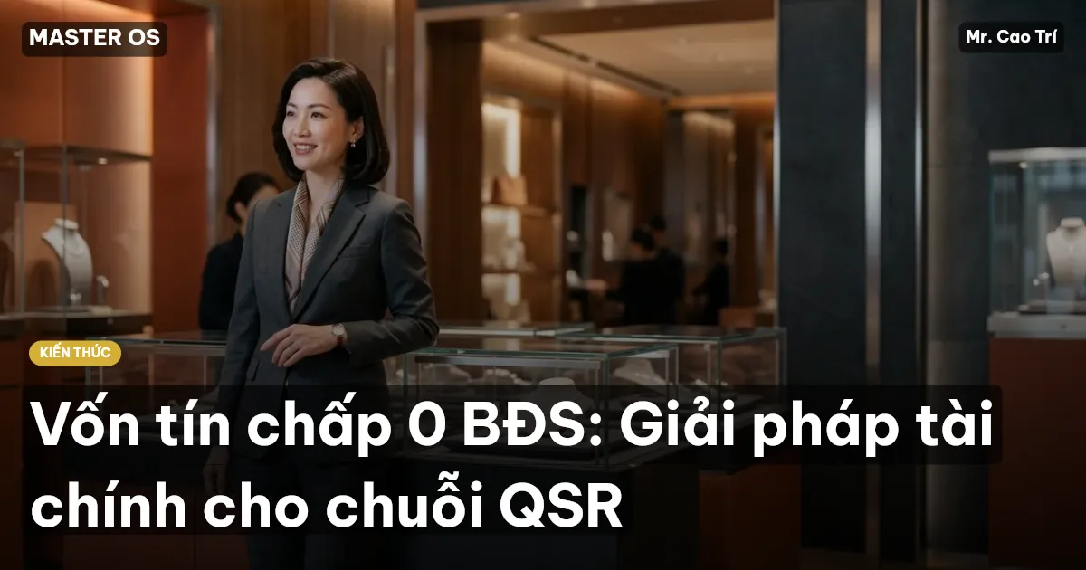 Vốn tín chấp 0 BĐS: Giải pháp tài chính cho chuỗi QSR
