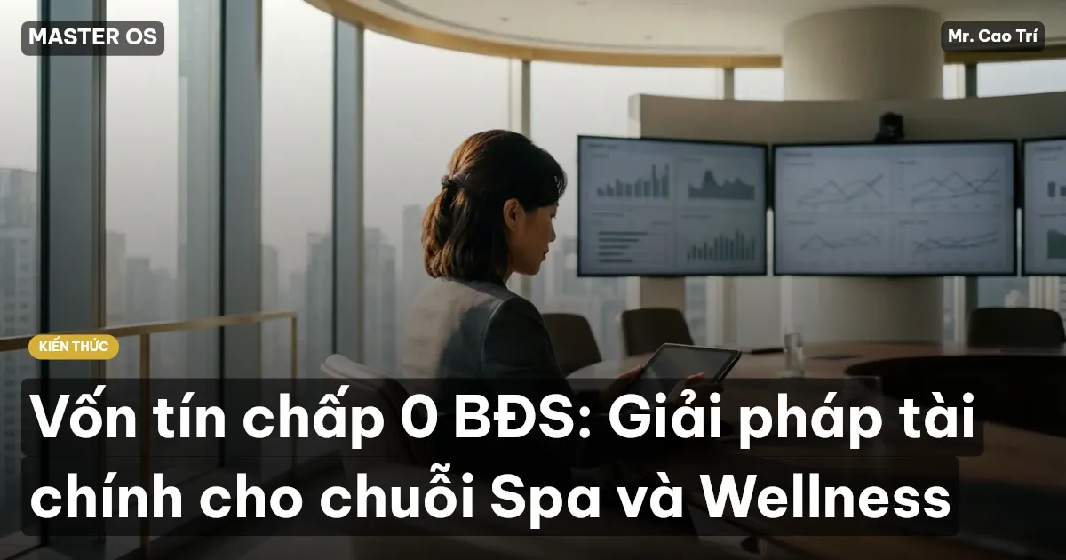 Vốn tín chấp 0 BĐS: Giải pháp tài chính cho chuỗi Spa và Wellness