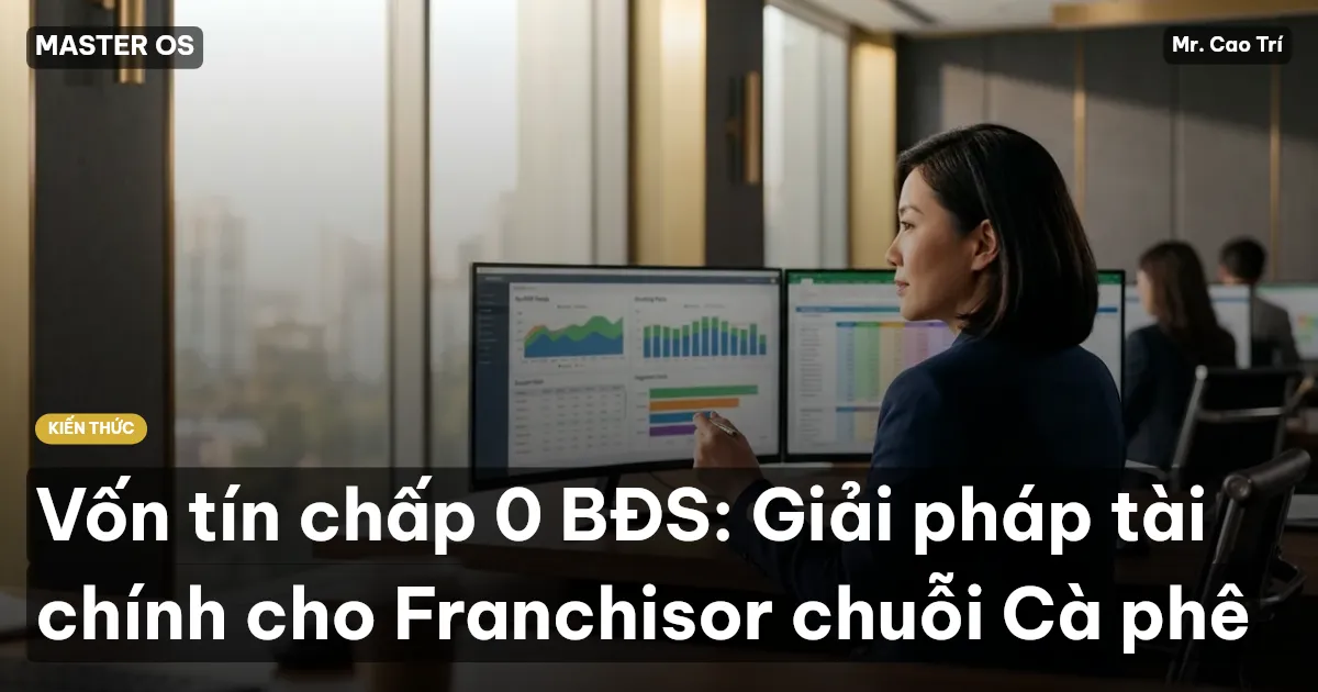 Vốn tín chấp 0 BĐS: Giải pháp tài chính cho Franchisor chuỗi Cà phê