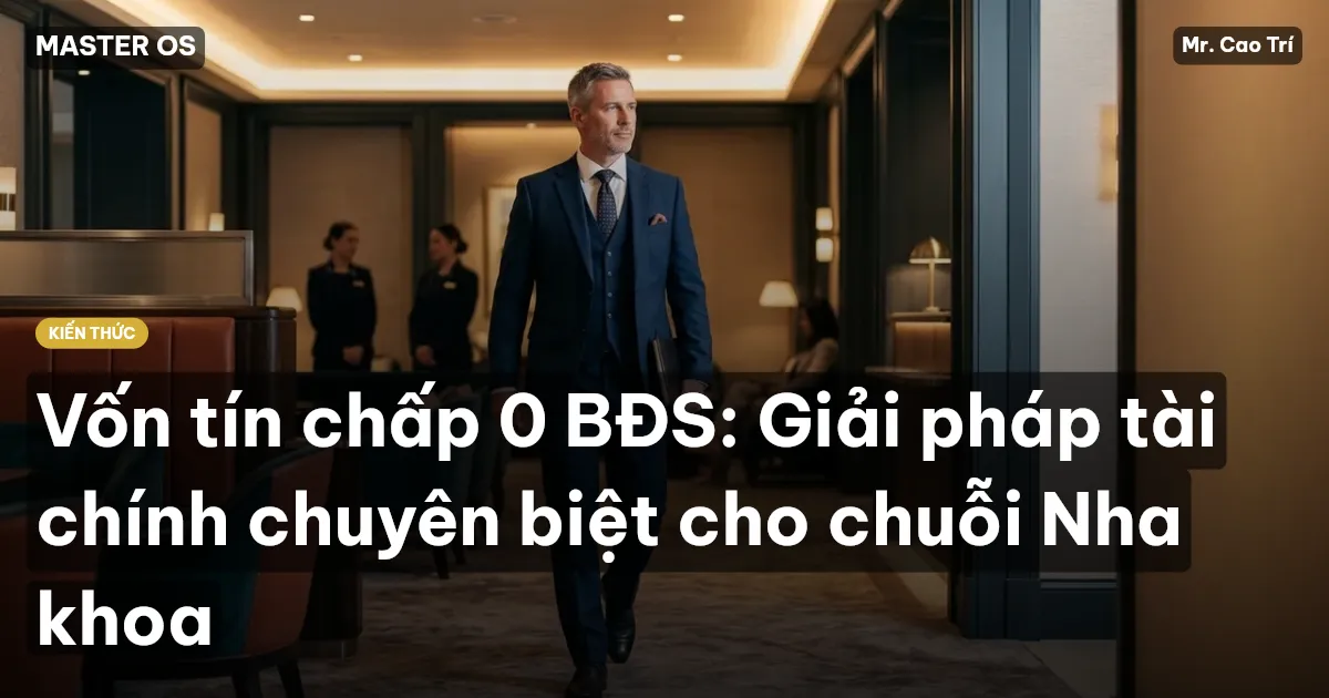 Vốn tín chấp 0 BĐS: Giải pháp tài chính chuyên biệt cho chuỗi Nha khoa