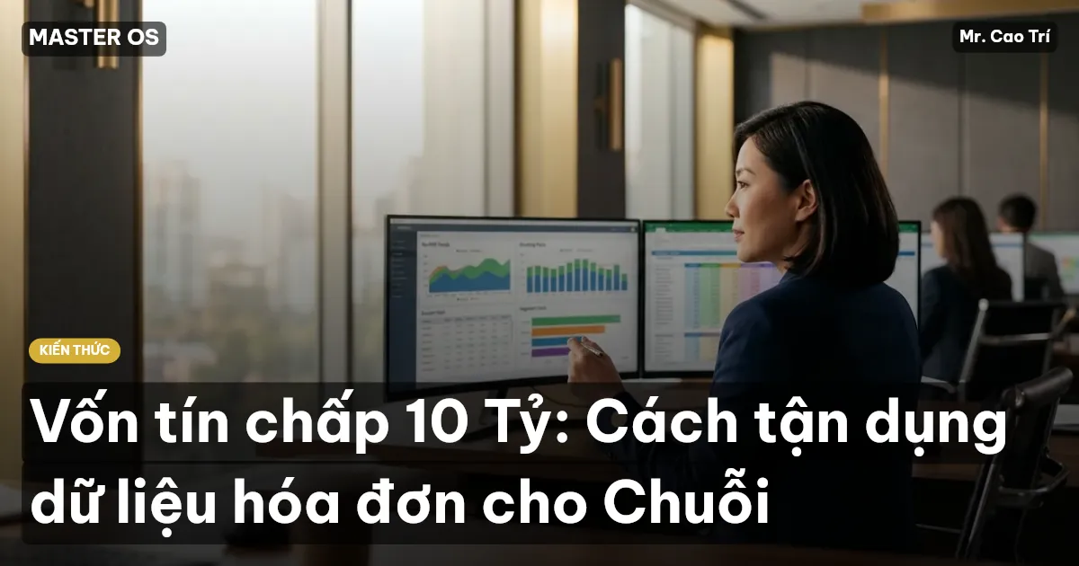 Vốn tín chấp 10 Tỷ: Cách tận dụng dữ liệu hóa đơn cho Chuỗi