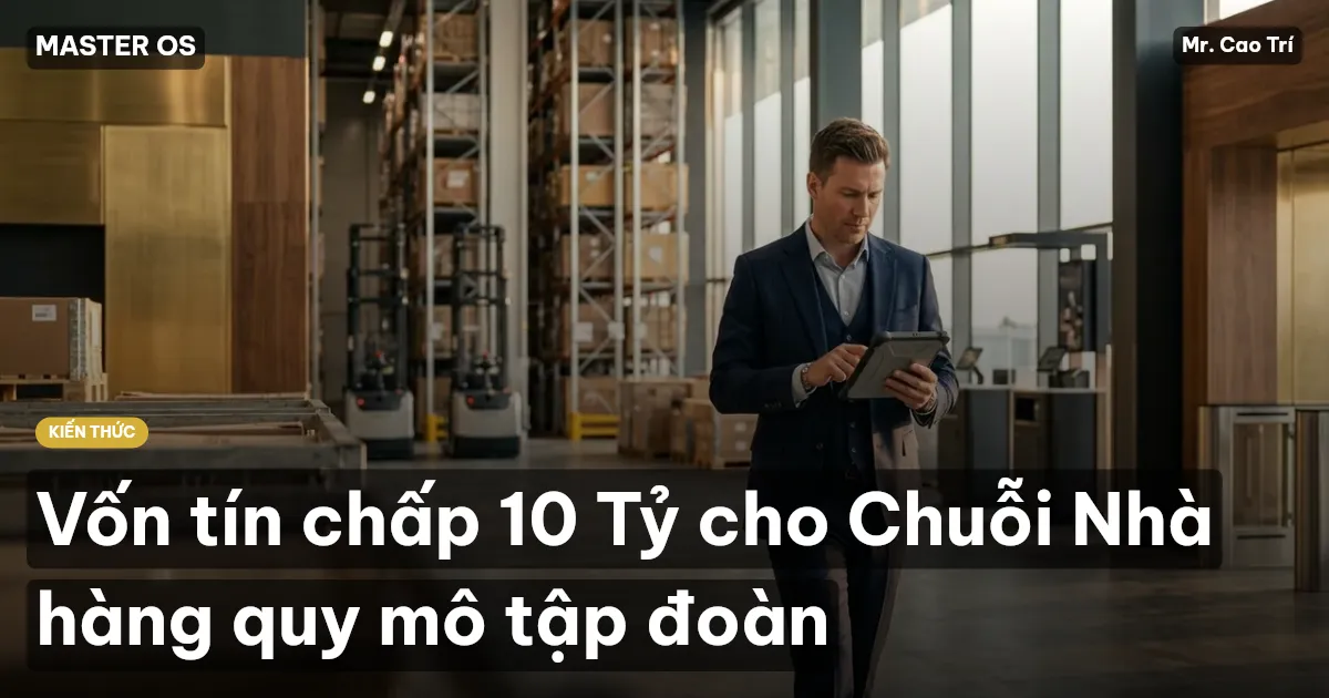 Vốn tín chấp 10 Tỷ cho Chuỗi Nhà hàng quy mô tập đoàn