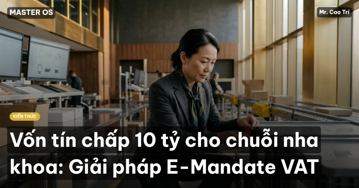 Vốn tín chấp 10 tỷ cho chuỗi nha khoa: Giải pháp E-Mandate VAT