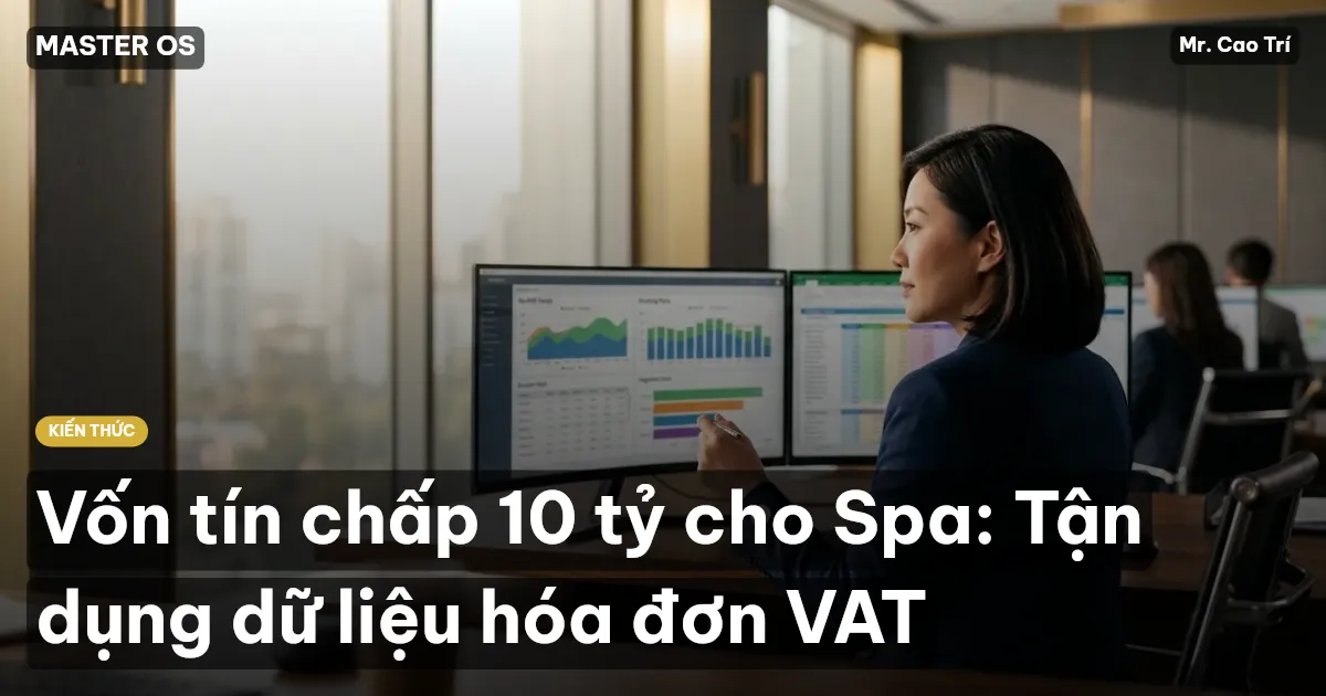 Vốn tín chấp 10 tỷ cho Spa: Tận dụng dữ liệu hóa đơn VAT