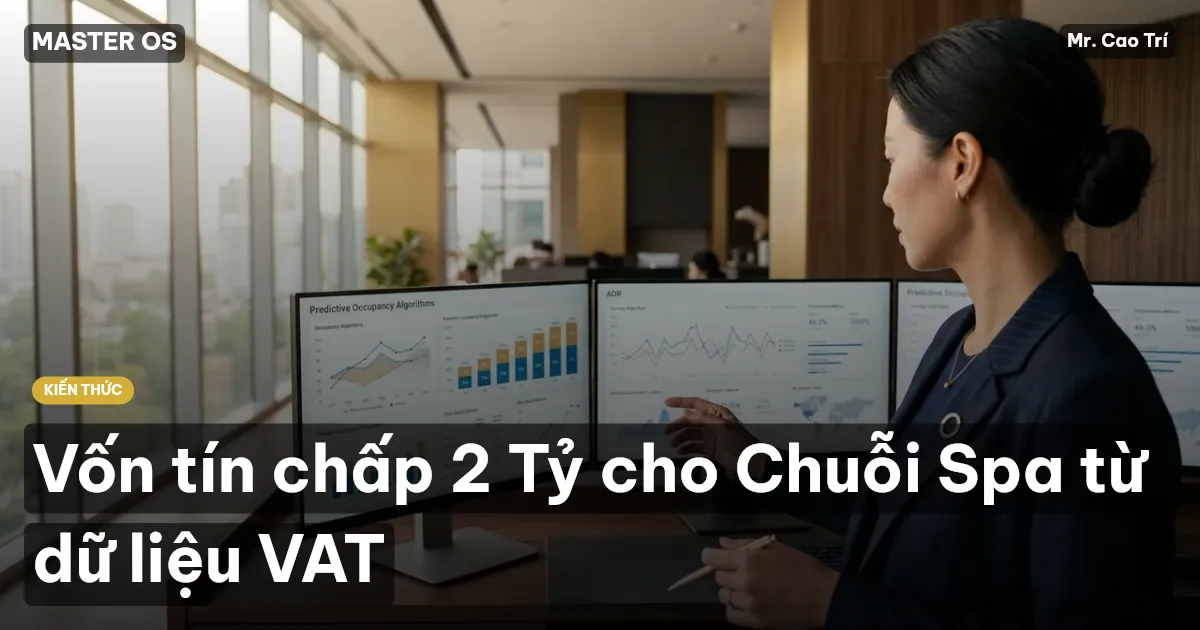 Vốn tín chấp 2 Tỷ cho Chuỗi Spa từ dữ liệu VAT