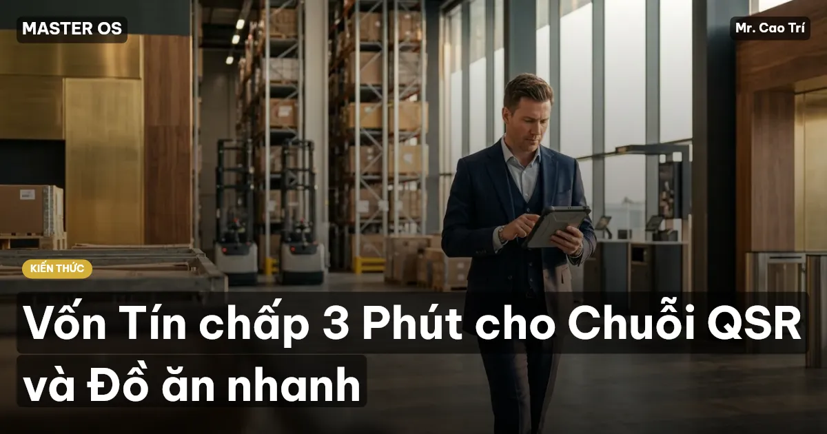 Vốn Tín chấp 3 Phút cho Chuỗi QSR và Đồ ăn nhanh