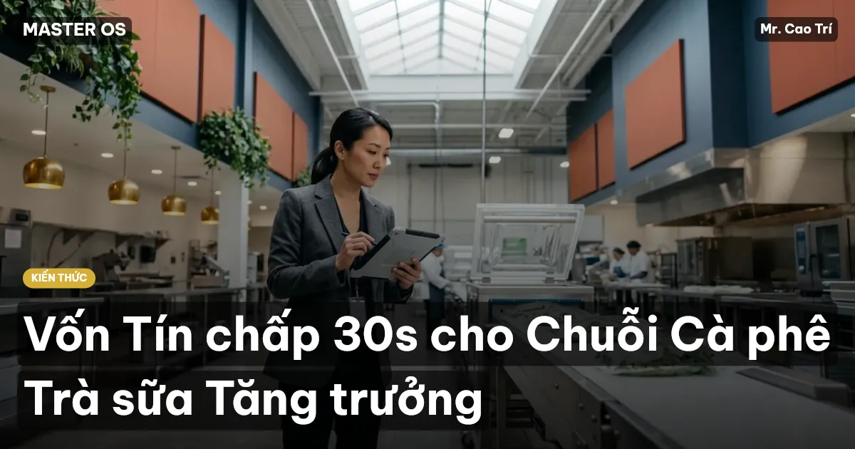 Vốn Tín chấp 30s cho Chuỗi Cà phê Trà sữa Tăng trưởng