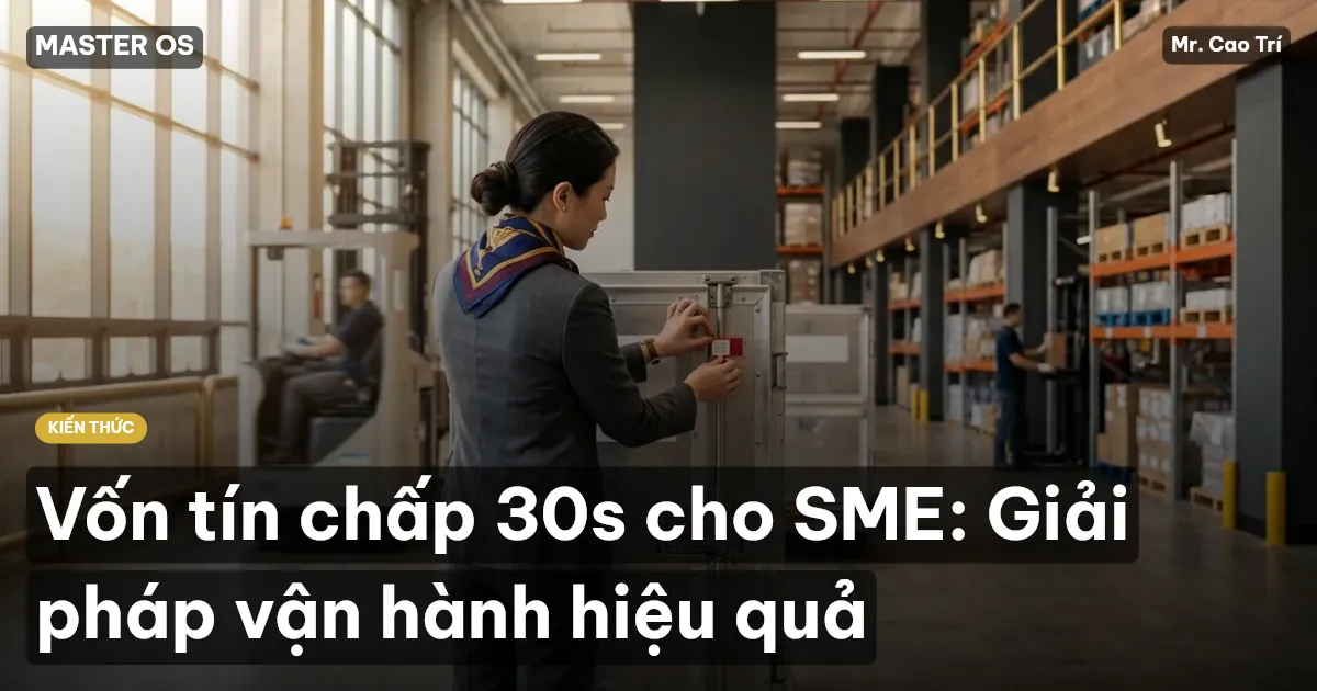 Vốn tín chấp 30s cho SME: Giải pháp vận hành hiệu quả