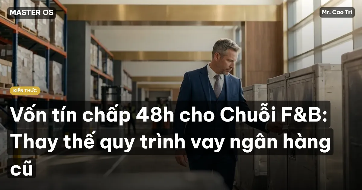 Vốn tín chấp 48h cho Chuỗi F&B: Thay thế quy trình vay ngân hàng cũ