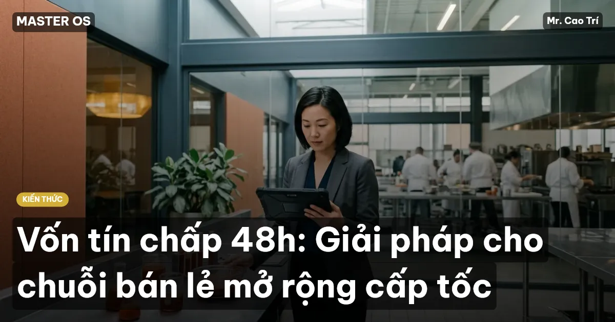Vốn tín chấp 48h: Giải pháp cho chuỗi bán lẻ mở rộng cấp tốc