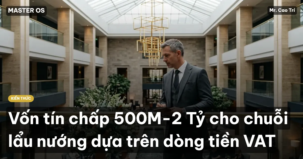 Vốn tín chấp 500M-2 Tỷ cho chuỗi lẩu nướng dựa trên dòng tiền VAT