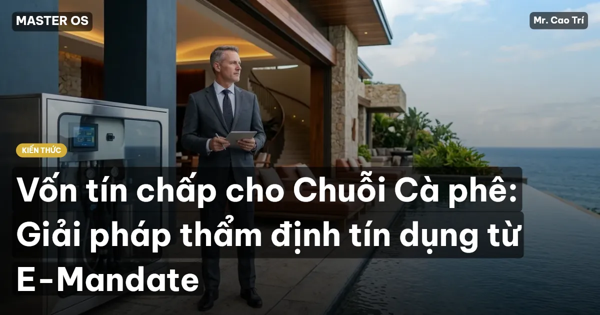 Vốn tín chấp cho Chuỗi Cà phê: Giải pháp thẩm định tín dụng từ E-Mandate