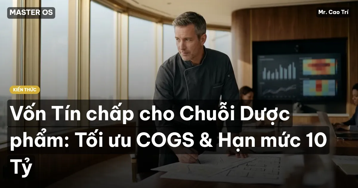 Vốn Tín chấp cho Chuỗi Dược phẩm: Tối ưu COGS & Hạn mức 10 Tỷ