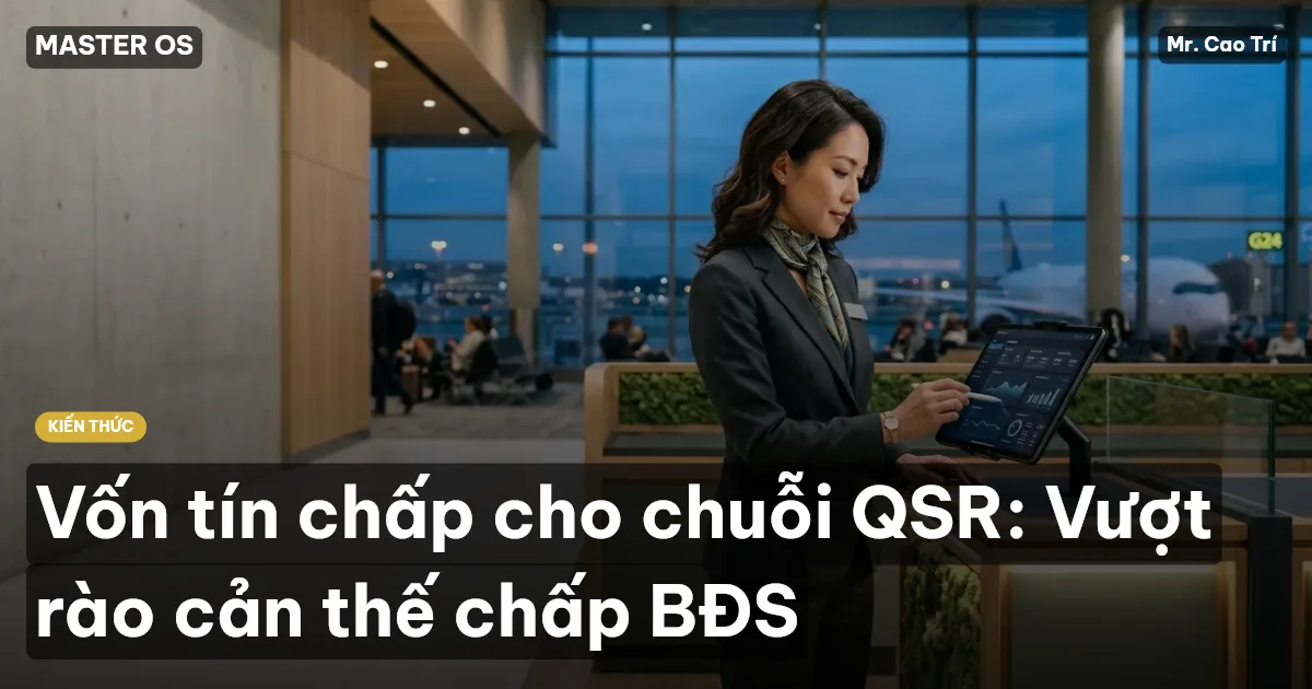 Vốn tín chấp cho chuỗi QSR: Vượt rào cản thế chấp BĐS