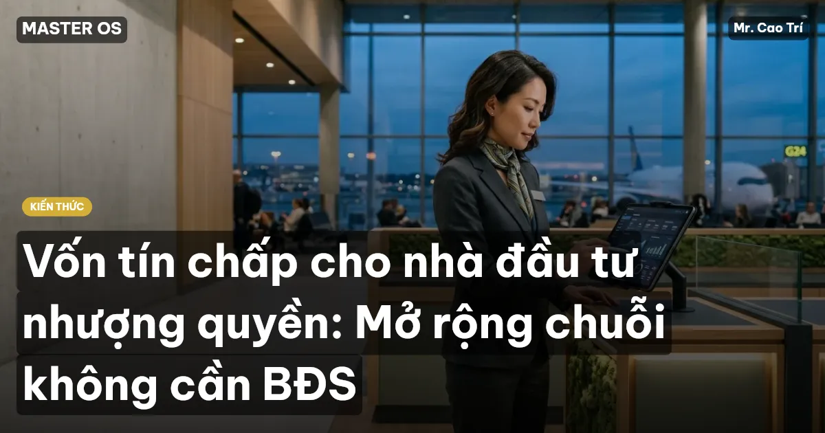 Vốn tín chấp cho nhà đầu tư nhượng quyền: Mở rộng chuỗi không cần BĐS