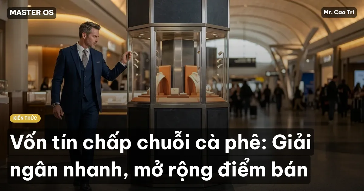 Vốn tín chấp chuỗi cà phê: Giải ngân nhanh, mở rộng điểm bán