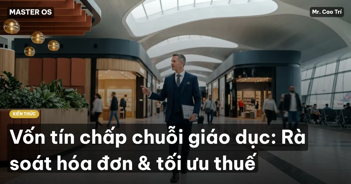 Vốn tín chấp chuỗi giáo dục: Rà soát hóa đơn & tối ưu thuế