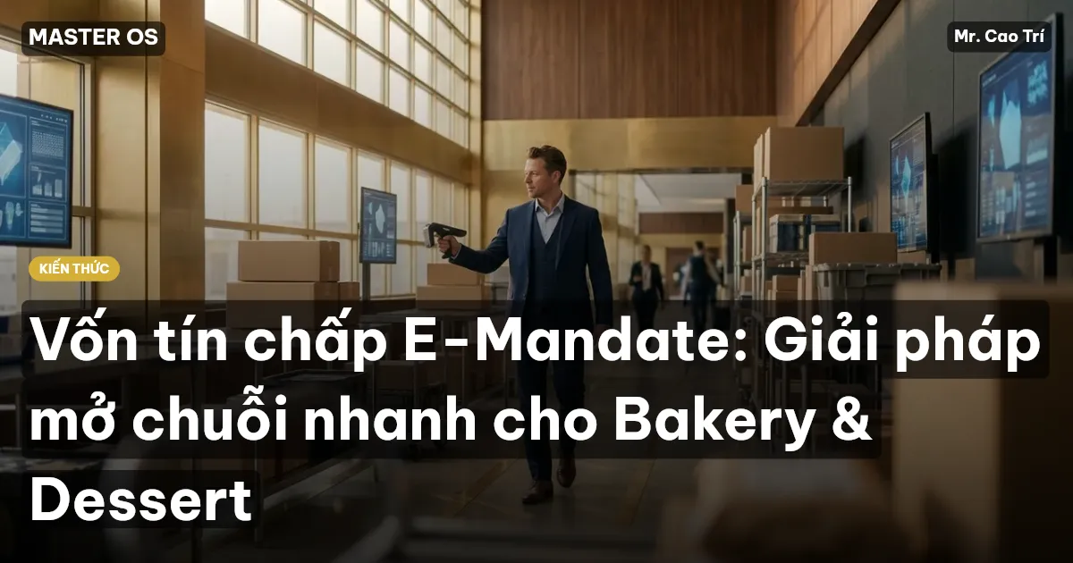 Vốn tín chấp E-Mandate: Giải pháp mở chuỗi nhanh cho Bakery & Dessert