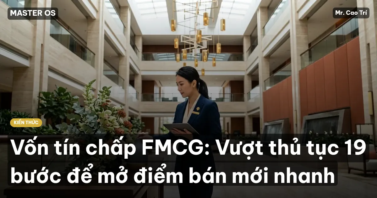 Vốn tín chấp FMCG: Vượt thủ tục 19 bước để mở điểm bán mới nhanh