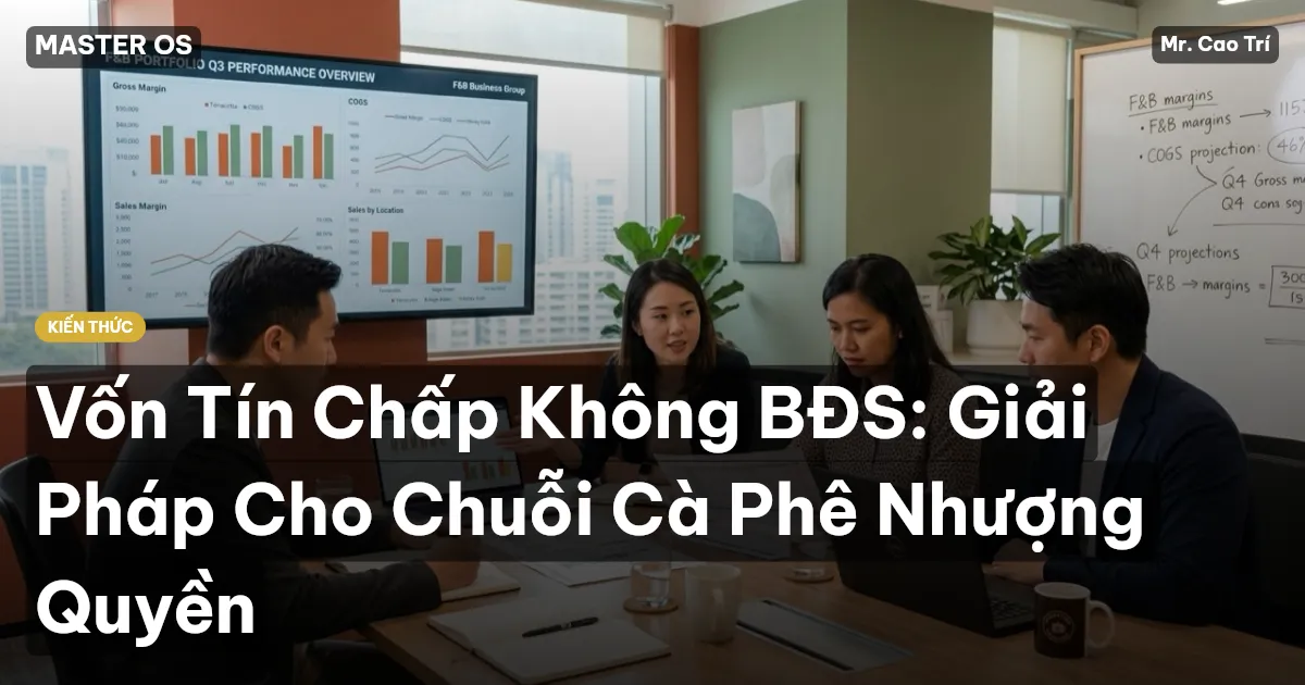 Vốn Tín Chấp Không BĐS: Giải Pháp Cho Chuỗi Cà Phê Nhượng Quyền