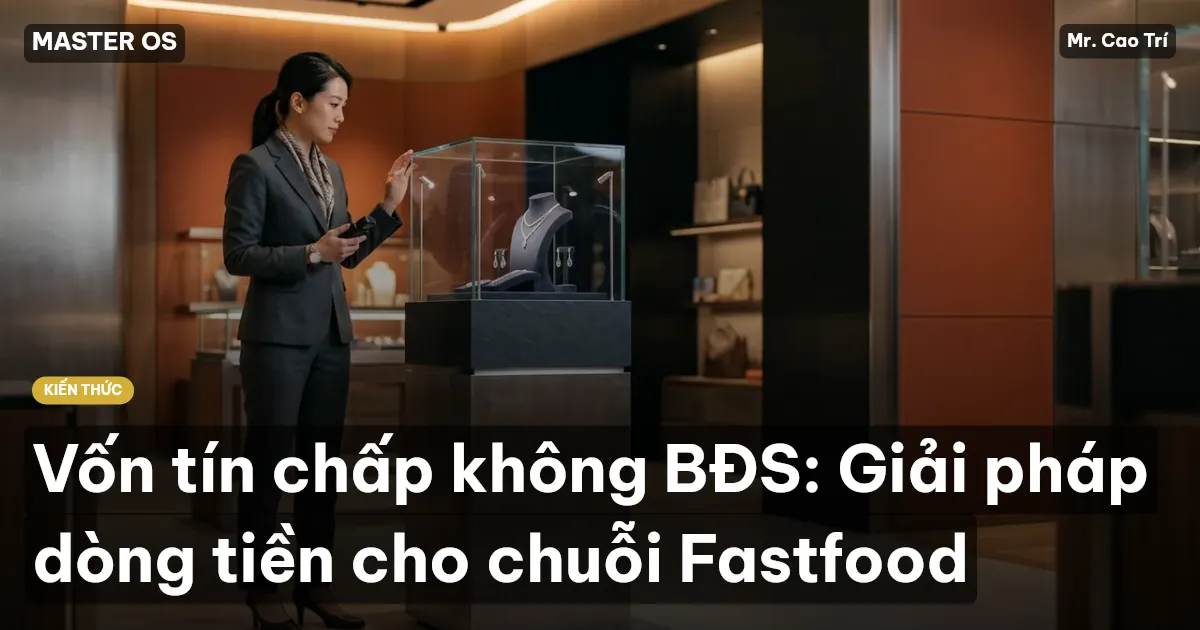 Vốn tín chấp không BĐS: Giải pháp dòng tiền cho chuỗi Fastfood