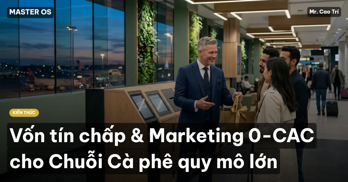 Vốn tín chấp & Marketing 0-CAC cho Chuỗi Cà phê quy mô lớn