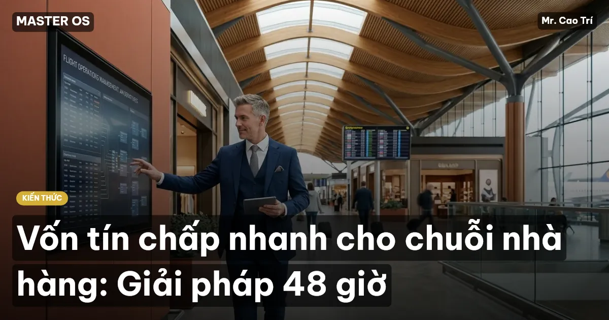Vốn tín chấp nhanh cho chuỗi nhà hàng: Giải pháp 48 giờ