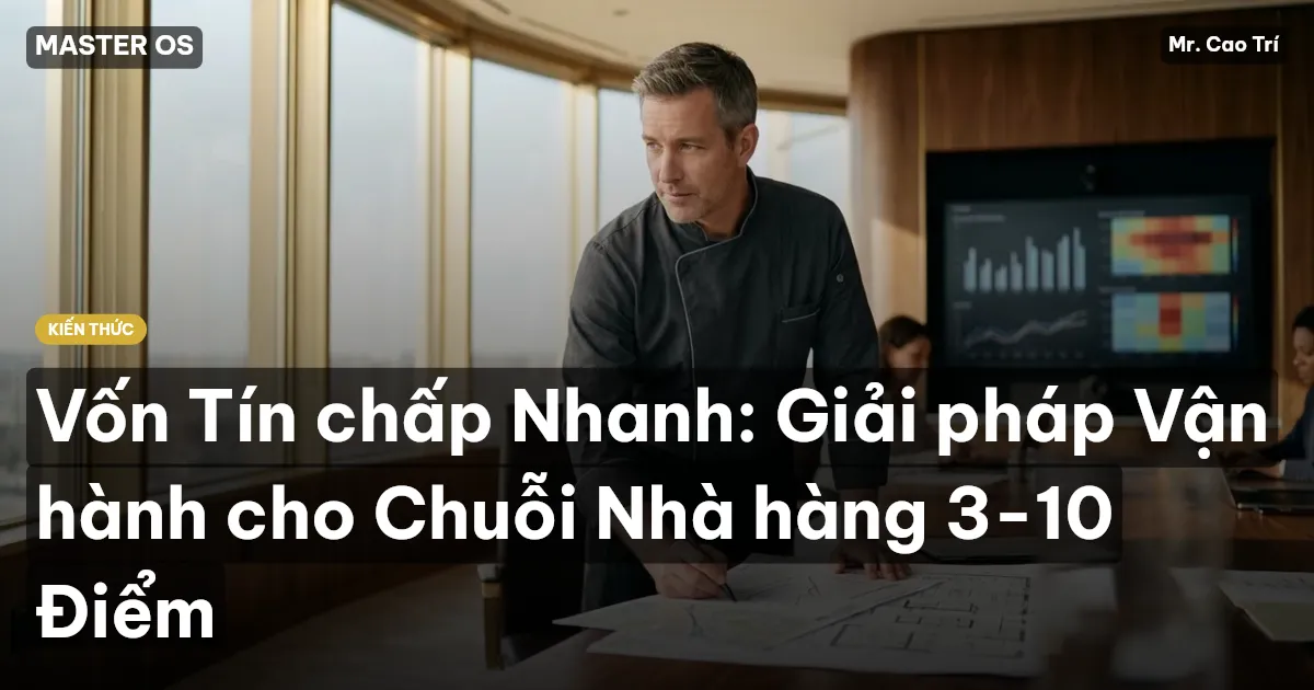 Vốn Tín chấp Nhanh: Giải pháp Vận hành cho Chuỗi Nhà hàng 3-10 Điểm