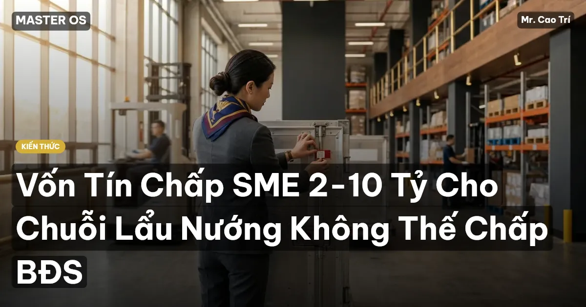 Vốn Tín Chấp SME 2-10 Tỷ Cho Chuỗi Lẩu Nướng Không Thế Chấp BĐS