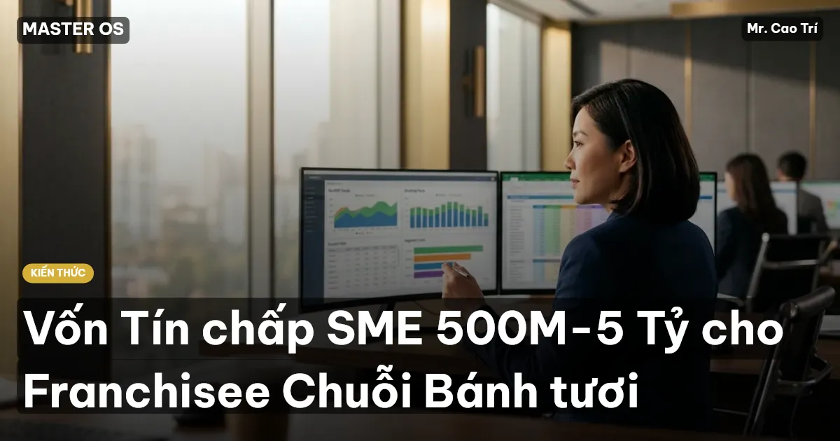 Vốn Tín chấp SME 500M-5 Tỷ cho Franchisee Chuỗi Bánh tươi